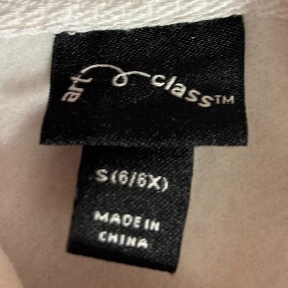 Art Class NWT Girls White Long Sleeve Zippered Hoodie -Size S (6/6X) - Picture 3 of 3